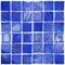 Mosaic Glass Tiles by Vidrepur - Titanium Collection 2" x 2" Recycled Glass Tile on 12 3/8" x 12 3/8" Meshed Backed Sheet in Brushed Dark Blue Iridescent