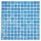Mosaic Glass Tile by Vidrepur Glass Mosaic Nieblas Collection Recycled Glass Tile Mesh Backed Sheet in Fog Sky Blue