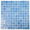 Mosaic Glass Tile by Vidrepur Glass Mosaic Anti-slip Collection Recycled Glass Tile Mesh Backed Sheet in Fog Sky Blue   Slip-Resistant