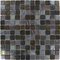Mosaic Glass Tile by Vidrepur - Arts Collection 1" x 1" Recycled Glass Tile on 12 1/2" x 12 1/2" Mesh Backed Sheet in Rust