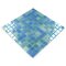 Mosaic Glass Tile by Vidrepur - Lux Collection 1" x 1" Recycled Glass Tile on 12 3/8" x 12 3/8" Meshed Backed Sheet in Blue Lagoon