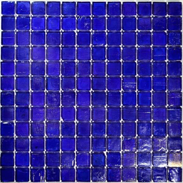 1" x 1" Recycled Mosaic in Dark Blue