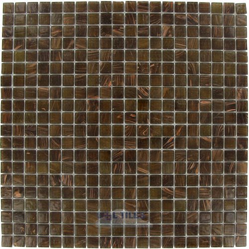13"x13" Glass Mosaic in Expresso