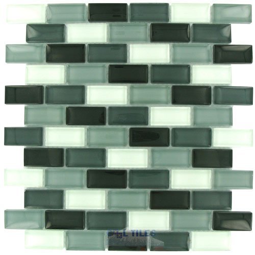 Brick Color Block Grayscale 12" x 12" Mesh Backed Sheet