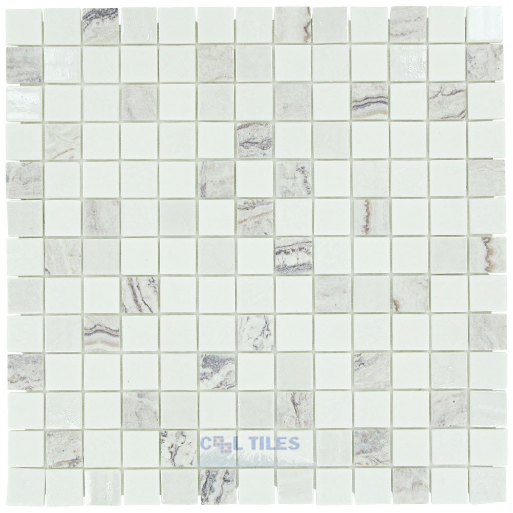 1" x 1" Tile in Pupils White