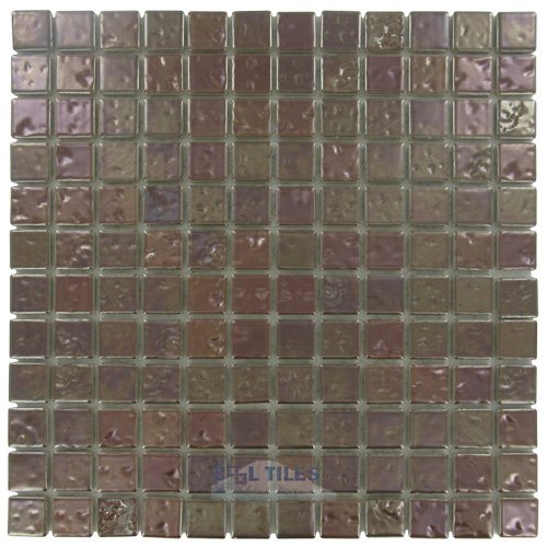 1" x 1" Porcelain Mosaic Tile in Antique Copper
