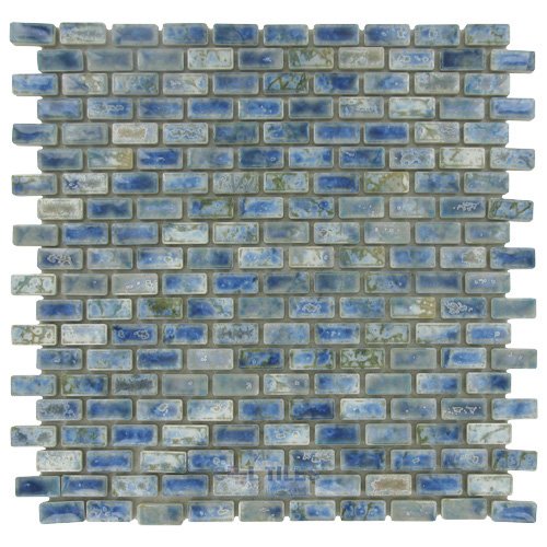 1/2" x 1" Porcelain Mosaic Tile in Neptune Blue