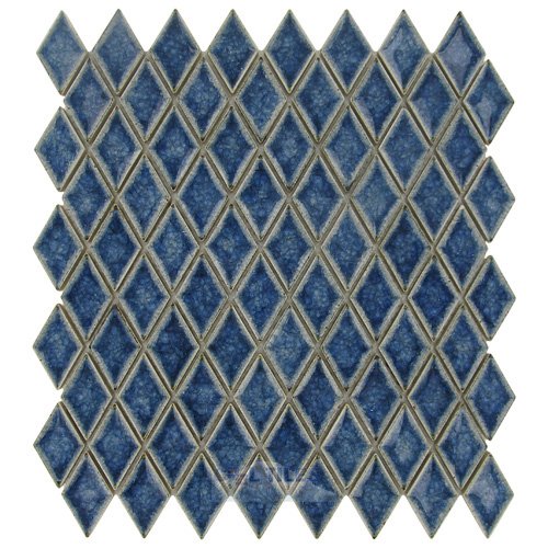 Diamond Glass & Ceramic Mosaic Tile in Azure