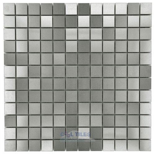 1" x 1" Mosaic Tile in Stainless Steel