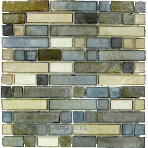 Glass Mosaic Tile in Sagebrush