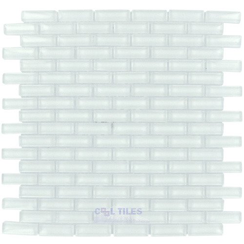 5/8" x 1 7/8" Brick Glass Mosaic Tile in Clear
