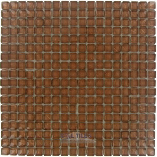 5/8" x 5/8" Glass Mosaic Tile in Sienna