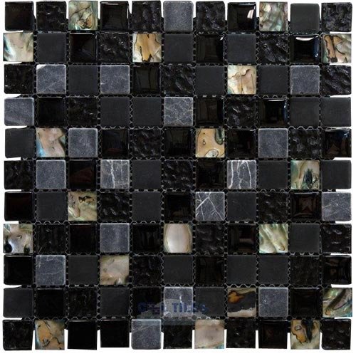 1" Mosaic Tile in Dark Harbor