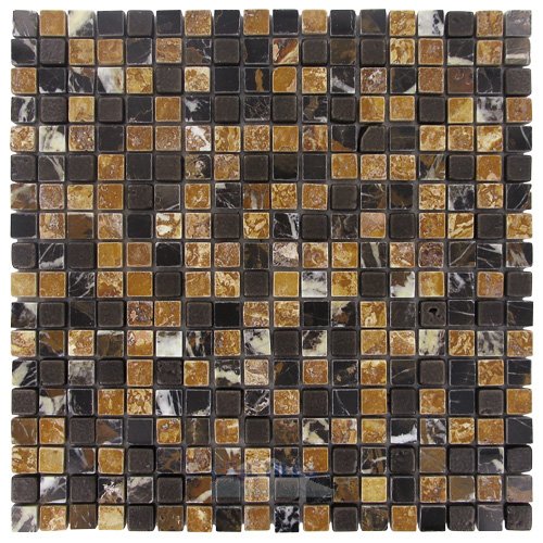 5/8" x 5/8" Stone Mosaic Tile in Smores
