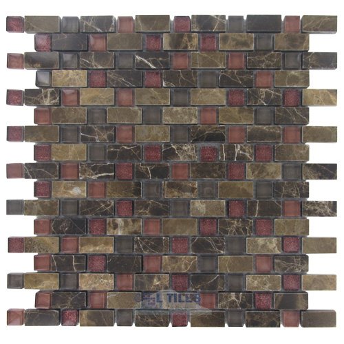 Stone & Glass Mosaic Tile in Brilliance