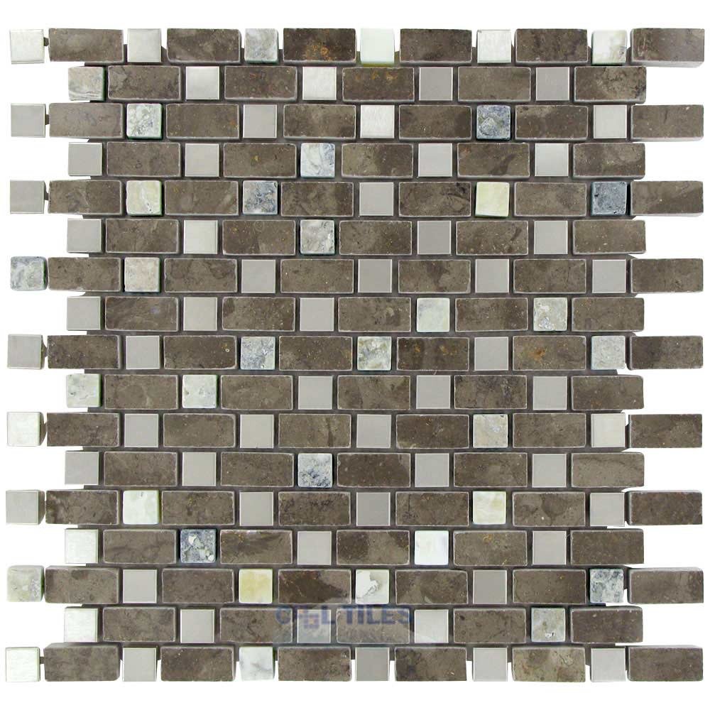 Glass and Stone Mosaic Tile in Opus