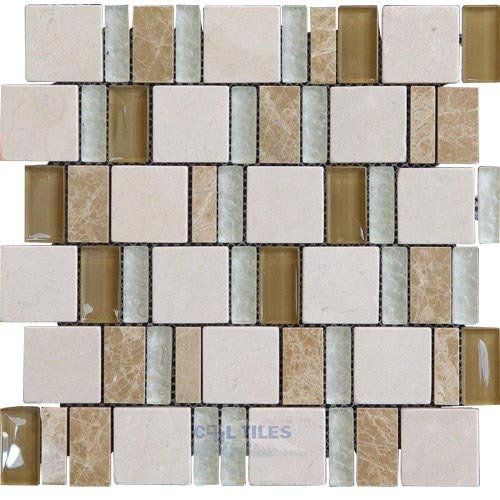 Glass and Stone Mosaic Tile in Solace