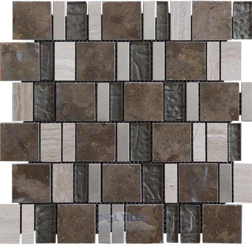 Stone, Glass and Metal Mosaic Tile in Mainspring