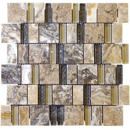 Glass and Stone Mosaic Tile in Vitalize