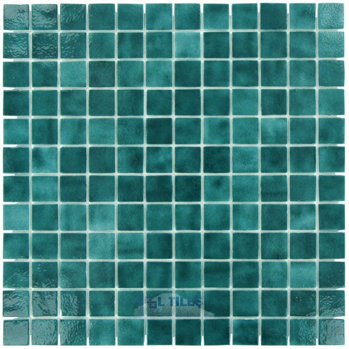 1" x 1" Colors II Recycled Glass Tile in Sea Foam