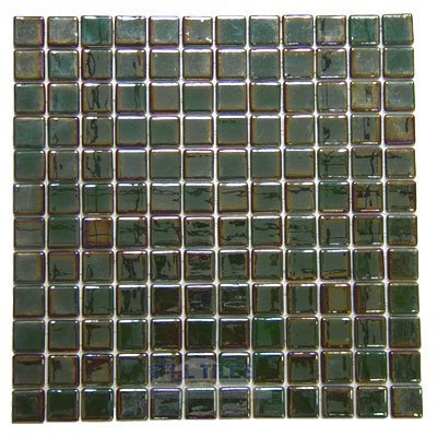 Recycled Glass Tile Mesh Backed Sheet in Jade