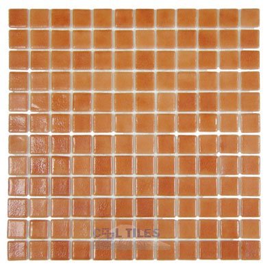 Recycled Glass Tile Mesh Backed Sheet in Misty Bronze