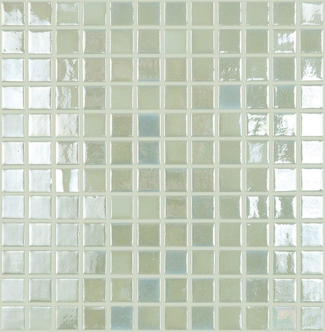 Mesh Backed Sheet in Fire Glass 4 White