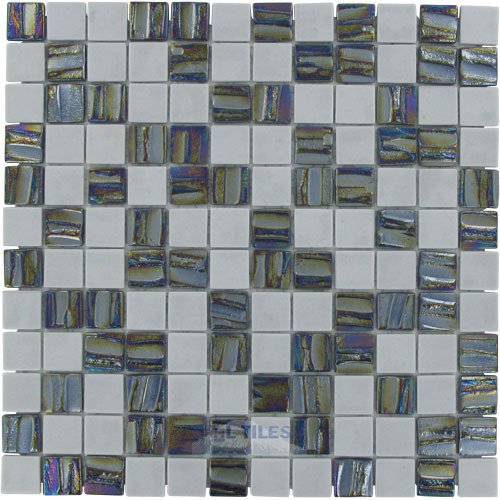 Recycled Glass Tile in Grey Rock