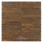 5/8" x 6" Straight Stack Mosaic in Antique Copper