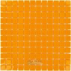 1" x 1" Colors Recycled Glass Tile in Orange Burst