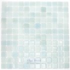Recycled Glass Tile Mesh Backed Sheet in Fog Green Cannes Anti Slip Mix
