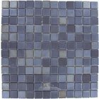 Recycled Glass Tile Mesh Backed Sheet in Stainless Steel
