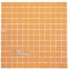 Recycled Glass Tile Mesh Backed Sheet in Orange