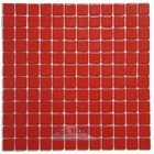Recycled Glass Tile Mesh Backed Sheet in Red