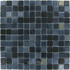 1" x 1" Recycled Glass Tile on 12 1/2" x 12 1/2" Mesh Backed Sheet in Mercury