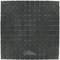 Mosaic Glass Tile by Vidrepur - Essentials Collection 1" x 1" Recycled Glass Tile on 12 1/2" x 12 1/2" Mesh Backed Sheet in Charcoal Black